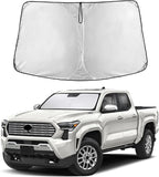 EcoNour Windshield Sunshade Compatible for Toyota Tacoma 2024 2025 2026, Sun Visor for Front Windshield & Window Sun Shade Cover, UV Heat Blocker & Protector, Car Accessories