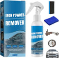 Multi-functional Quick-Acting Rust Removal Spray, 100ml Portable Iron Powder Remover, Portable Easy-Spray Cleaner for Metal Surfaces, Bikes, Tools, Furniture Maintenance (1 pcs)