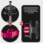Tackform Link Phone Mount with Top Dash Clip - Compatible with 2021-2025 Ford Bronco | Aluminum | Zero Slip, Anti-Scratch | Universal Magnetic Phone Holder | 2" Arm | Pink | (NOT MAGSAFE Compatible)