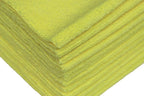Detailer's Preference Premium Edgeless Microfiber Towels, 350 GSM, Ultra Soft, Lint-Free, Streak-Free, Scratch-Free, Highly Absorbent, for Auto, Home, and Detailing,16x16, 12-Pack, Yellow