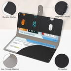 RSAquar Car Registration and Insurance Holder, Vehicle Glove Box Organizer Cool Car Accessories, Car Document Holder for Cards, Driver License & Essential Document, JD-Black