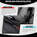 2PCS Car Seat Gap Filler Organizer, Upgrade Car Gap Filler with Fill and Storage Function for Storing Phones Keys Cards, Universal No Drop Seat Guard for Cars (Black)