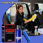 Interior Car Cleaner - 30ML Refurbishment Liquid for Deep Cleaning, Fast Acting Shine Formula with Protective Coating Effect, Automotive Detailing Solution for Seat Armrest Wheel Trim Motorcycle Use