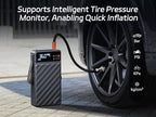Pelsee 3500A Jump Starter with Air Compressor, 20000mAh Portable Car Battery Jump Starter, 45W Fast Charge, 12V Battery Pack(10L Gas 8L Diesel Engine)with Tire Pressure Monitor, Light,Jumper Cables,E1