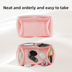 DGAZ Silk Purse Organizer Insert Fits LV Speedy 16/20/25/30/35/45 bags，Silky Smooth Bag Organizer，Luxury Handbag & Tote Shaper（Pink，SP20）