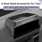 LUWU 2026 Mustang Mach E Dashboard Storage Tray Compatible with Ford Mustang Mach E 2021-2026 Accessories Center Console Display Box Hidden Organizer Tray Behind Screen (Only Fit for 10.2-inch Screen)