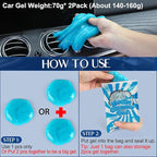 Fitosy Car Interior Duster Detail Brush Cleaning Gel Kit, Soft Dash Vent Dusting Slime Putty Detailing Brushes Accessories Essentials Supplies Tools for Auto,Truck,SUV,RV