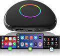 Magic Box - AI Box CarPlay & Android Auto Wireless, 8GB+128GB Android Car Video Box with Built-in 4G/ Wi-Fi/Dual Bluetooth/USB, Built-in GPS & AI, microSD Playback, OTA, Black, CB6D
