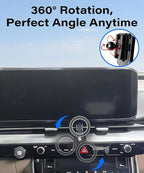 Car Phone Holder for Kia Carnival 2022 2023 Accessories Compatible with MagSafe Hands-Free 360 Degree Rotation Adjustable Cell Phone Mount Does Not Affect Air Vent