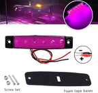 20 Pcs Purple LED Rock Strip Lights,Wheel Well Underglow Lighting Kits,Car Rock Lights Exterior Side Marker Lights for Wrangler Truck Golf Cart RV RV SUV Offroad