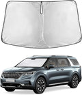 EcoNour Windshield Sunshade Compatible for Kia Carnival/Sedona 2015-2019 2020 2021, Sun Visor for Front Windshield & Window Sun Shade Cover, UV Heat Blocker & Protector, Car Accessories