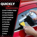 DONKEYPRO Tree Sap Remover for Car -15 fl.oz Sticker Remover Spray with Scraper, Quickly Dissolves Sticky Residue, Glue, Tape, Labels, Decals, Bug, Insect Residue, Tar, Wax on Paint & Glass