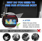 Autorder Center Console Organizer for 2025 Tucson Limited Accessories Armrest Storage Box Secondary Insert Tray with 2 Color Mats