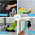 AIDEA Microfiber Cleaning Cloth Black 50PK, Microfiber Towels for Cars, Premium Car Cloths, Dusting Cloth Lint Free Cleaning Rags for SUVs, House, Kitchen, Window, Workshops,11.5×11.5"