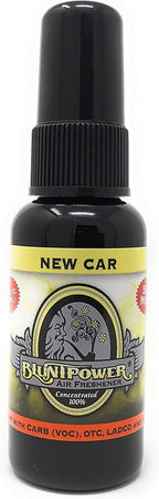 Blunt Power Air Freshener Spray, Oil Based Concentrated Air Freshener and Oil Diffuser, Air Freshener Spray for Car, Room, Bathroom, Odor Eliminator and Room Deodorizer, New Car, 1.5 oz