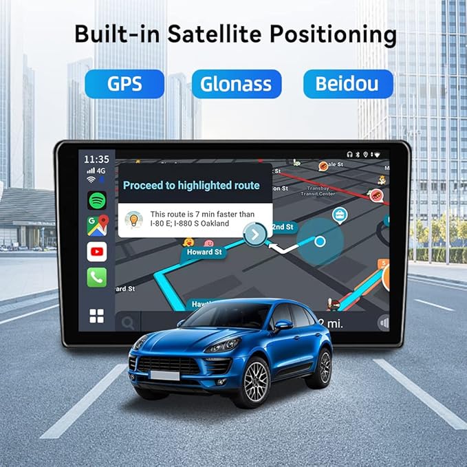 CarlinKit 8+128G - Wireless CarPlay&Android Auto Adapter,CarPlay Ai Box for car Wired CarPlay,8-Core,Bulit-in GPS,Ultra-Thin,Android 13.0 System,Dual Bluetooth,SIM&TF Card etc