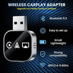 Wireless Carplay Mirror Link Adapter for Apple 3 in 1 Bluetooth Mirroring iOS Phone to Car Screen Adapter 2026 Wired to Wireless Portable USB Car Play Screen Connector for iPhone to Watch Movies