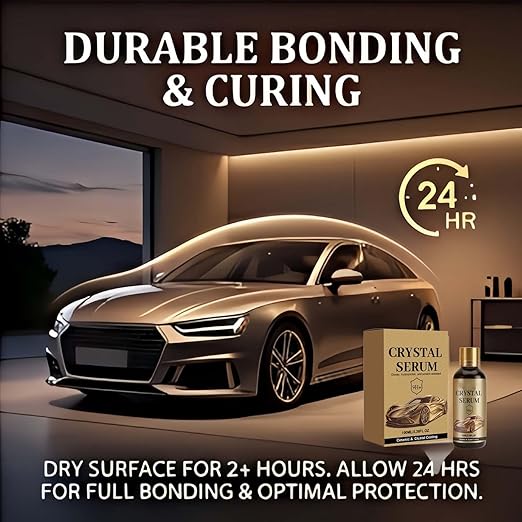 Crystal Serum Ceramic Coating, Advanced Graphene Ceramic Coating For Cars, 9h Graphene Coating For Auto Detailing, Crystal Coating For Car Paint Protection (3PC)