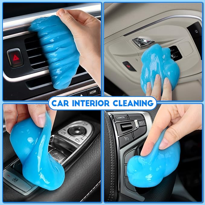 YOPINSAND Car Cleaning Gel, 2 Pack Car Cleaning Putty, Universal Auto Deatiling Tools, Reusable Interior Cleaner for Car Keyboard Air Vent, Car Slime Cleaner Dust Cleaning Gel