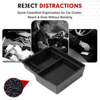 Autorder Center Console Organizer for 2024-2026 Toyota Tacoma Accessories Armrest Storage Box Secondary Insert Tray with Black Non-Slip Silicone Mats