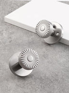 Stainless Steel Privacy Door Knob, Bedroom Bathroom Door Handle Interior Brushed Silver DoorKnob, Stainless Steel Knob, 1 Pack