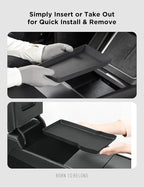 TPARTS Center Console Armrest Bottom Pad for Tesla Model Y Juniper 2026 2025, Full Coverage Silicone Storage Mat Organizer Tray Refresh Interior Accessories (Premium/Performance)