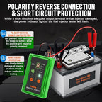 THIKPO Universal Fuel Injector Tester Cleaner Tool Kit, DIY Cleaning Tool with 8 Pulse Modes, 4 Wire Dual Channel for 2 Injectors, 8 Size Adapters, 12V/5V Output Power