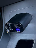Multi Charge Pro iPhone Car Charger Fast Charging Retractable Car Charger USB C Auto Adapter, Powerful 120W 4-Port USB-C & USB-A and Lightning iPhone, Samsung, Tablets USBC Charger Block