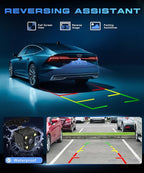 360° Dash Cam 1080P Front+480P Rear Left Right, 4 Channel Dash Cam for Car, 3.16 Inch IPS Dashcams with Night Vision, Loop Recording, Motion Detection, 24/7 Parking Monitor, Reversing Help