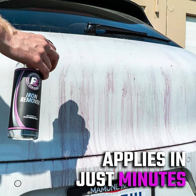 ExoForma Iron Remover - Fast Iron Particle Remover, Prevents Rust | Removes Fallout, Particles & Contaminants, Safe On Paint & Wheels for Car Detailing, 16 oz