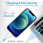 iPhone Fast Charger,Fast Charger iPhone 2Pack 20W PD USB C Wall Charger Type C Power Adapter Lightning Cable Cord Fast Charging Plug Apple Chargers for iPhone 14 Pro/13/12 Pro Max/XS/XR/X/8/SE/iPad