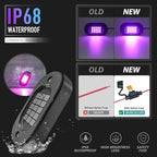 Honalia LED Rock Lights for Trucks 6 pods, Multicolor RGB Underglow Kit for Cars with Bluetooth APP Control for ATV Accessories Golf Cart Four Wheeler RZR UTV Truck Accessories