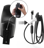 SEVEN SPARTA Charging Cable Holder with Chassis Bracket Compatible with J1772 EVs Charger Cable Organizer Car Accessories Wall Connector, Patent Approved (Black for J1772 EVs)