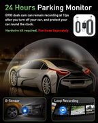 Dash Cam Front and Rear,4K+1080P WiFi Dual Dash Camera for Cars with App, 3" IPS Dashboard Camera Recorder,Night Vision,24H/7 Parking Mode, Loop Recording,170° Wide Angle,Free 64GB SD Card