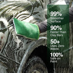 Premium Fine-Grade Clay Mitt for Newer Paints – Non-Scratch, Reusable Surface Prep Tool for Cars, Boats, Bikes, Glass, & Wheels – Removes Contaminants, Overspray, and Debris – Lasts 50+ Uses