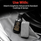 Adam's Polishes Suede Applicator (2 Pack) - Car Detailing Sponge, Use with Ceramic Spray, Graphene Coatings on Car Paint, Metal, Plastic Trim, Rubber & Glass