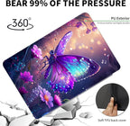 Case for 7" Kindle Paperwhite 12th Generation 2024 & Kindle Colorsoft Signature Edition 2024,360 Degree Rotating Swivel Leather Stand Folio Cover with Auto Wake/Sleep,Glitter Butterfly