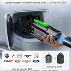 NACS to CCS Adapter, TSL DC Charging Station Adapter for Ford R1V1AN GM V0LV0 M-Benz Air Ariya Prologue,TSL to CCS Adapter DC Fast Charging,Fast Charge CCS1 EV Battery at TSL Super Chargers