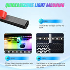 Nilight Truck Bed Light Strip RGB-IC LED Bar for Pickup Multi Dream Color DIY Music Synchronous with APP and RF Remote Control 2PCS 60 inch Cargo Lighting