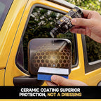 toretark Plastic Restorer for Cars, Not a Dressing, Black Trim Restorer, Ceramic Crystal Coating Highly Concentrated, Lasting Up to 6 Months+ with UV Protection, Restore Automotive Exterior 50ml*2