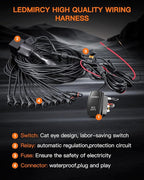 White Rock Lights,LEDMIRCY R2 Pure White Rock Lights Kit with Toggle Switch Wiring Harness 12PCS Luces para Carro for UTV Trucks ATV Underglow Light Trail Rig Under Body High Power Waterproof