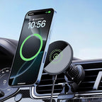 20W Fast Wireless Car Charger Magnetic Fast Wireless Charging Car Phone Holder Compatible with Magsafe for iPhone 17 16 15 14 13 12 Series, Air Vent Mount Dashboard/Windscreen Mount