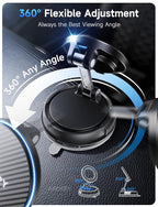ANDERY Only for iPhone Magsafe Car Mount Charger [15W Fast Wireless Charging, 78+LBS Strong Suction 2400gf Strong Magnetic] 360° Adjustable Car Phone Holder, Phone Holders for Your Car for pats & mats