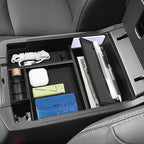Hellet 4PCS Center Console Organizer Compatible with Toyota 2014-2020 2021 2022 2023 2024 4Runner Interior Accessories Hidden Storage Drawer Box