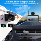 Magnetic Solar Wireless Backup Camera with 5" HD Monitor, 1-Min Zero-Install for RV Truck Trailer, 320ft Signal Range, 15000mAh Battery & 5W Solar Panel Back Up Camera X5