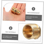Alipis Car Cleaning Hose Adapter Heavy Duty Brass Sprayer Converter Fitting M22x1.5 to M18x1.5 Suitable for Car Wash and Outdoor Cleaning Garden Hose Nozzle Adapter