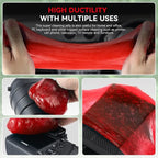 Auto Dynasty 2024 Universal Home/Office Keyboard/Interior Car Air Vent Auto Detailing Slime Cleaner Dust Cleaning Gel Putty Jelly, Red