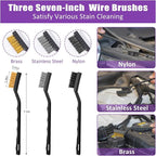 AUTODECO Windshield Cleaner Tool, 17Pcs Car Interior Detailing Kit, Detailing Brush, Towels, Duster, Car Cleaning Kit Interior for RVs, Truck, Trailer (Purple)