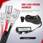 Nilight Wiring Harness Kit Nylon 16 AWG 1 Lead 12V Motorcycle Handlebar Switch On Off Power Relay Blade Fuse for LED Light Bar Off Road Lights on Motorcycles Bicycles ATV UTV