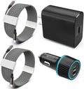S24 S25 Ultra Charger Type C, SCRUAK 45W PPS Super Fast USB-C Wall/Car Charger for Samsung Galaxy S26 Ultra/S26+/S25/S24 Ultra/S24+/S23/S22/S20/Note 20/Note 10+(10FT+3.3FT 5A Type C Cable)